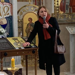 У парафії святих Кирила і Методія у Крихівцях відбулося освячення тифлоакустичної ікони «Богородиця Гошівська»